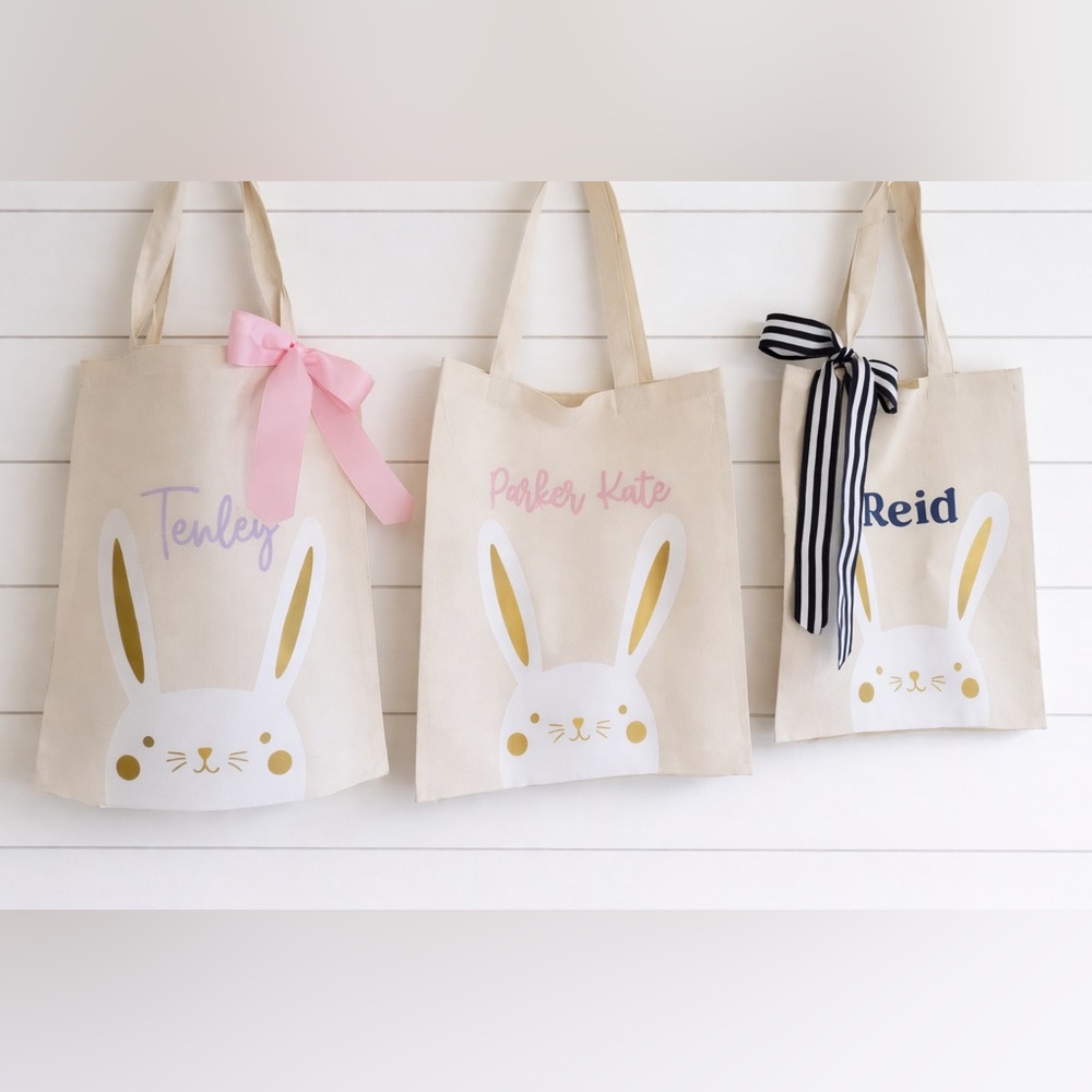 Personalized Bunny Tote Bag